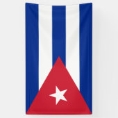 Vlag van Cuba Spandoek (Verticaal)