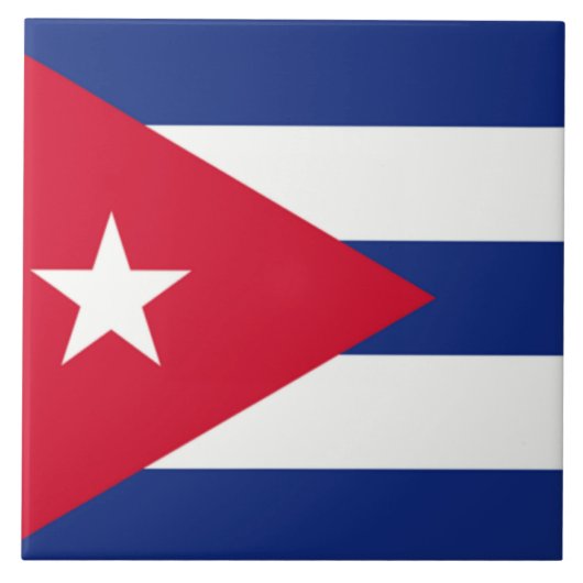 Vlag van Cuba Tegeltje (Voorkant)