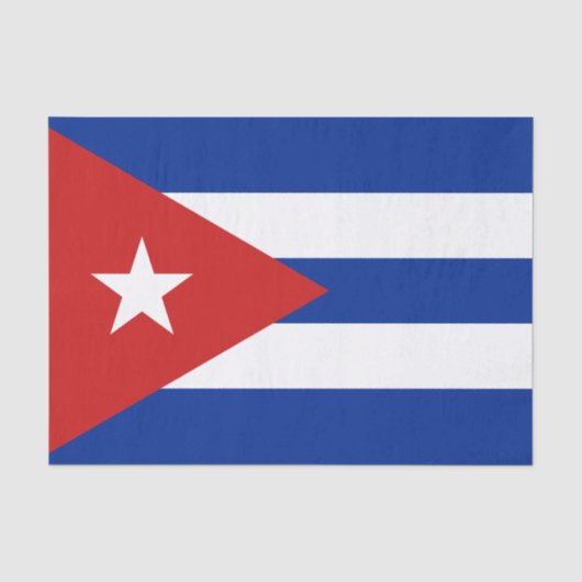 Vlag van Cuba Tissuepapier (Voorkant)