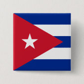Vlag van Cuba Vierkante Button 5,1 Cm (Voorkant)