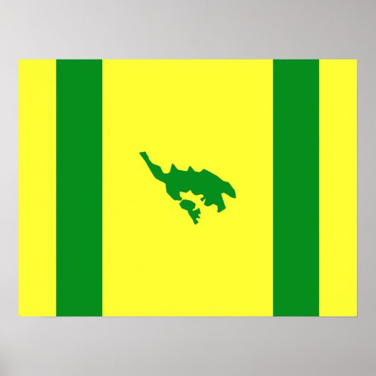 Vlag van Culebra, Puerto Rico Poster (Voorkant)