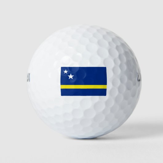 Vlag van Curaçao Golfballen (Voorkant)