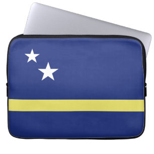 vlag van Curaçao Laptop Sleeve