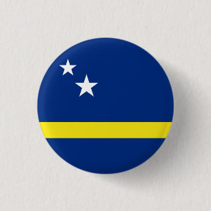 Vlag van Curaçao Ronde Button 3,2 Cm