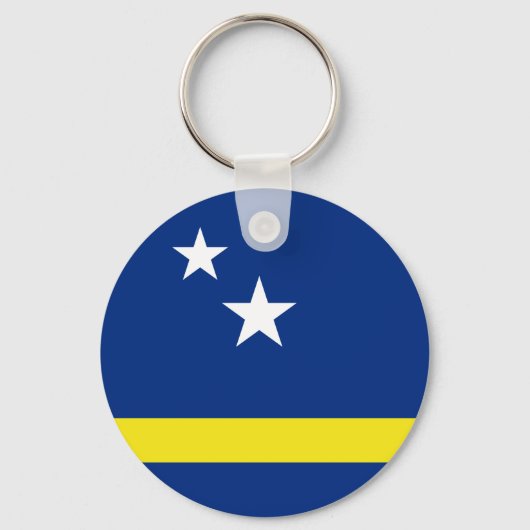Vlag van Curaçao Sleutelhanger (Voorkant)