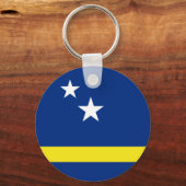 Vlag van Curaçao Sleutelhanger (Voorkant)