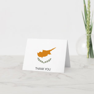 Vlag van Cyprus Bedankkaart