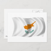 Vlag van Cyprus Briefkaart (Voorkant / Achterkant)