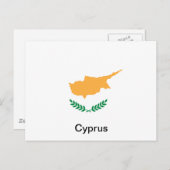 Vlag van Cyprus Briefkaart (Voorkant / Achterkant)