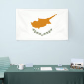 Vlag van Cyprus (Grieks-Cypriotisch) Spandoek (Beurs)