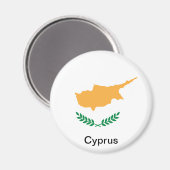 Vlag van Cyprus Magneet (Voorkant / Achterkant)
