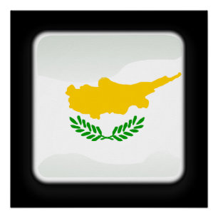 Vlag van Cyprus Perfect Poster