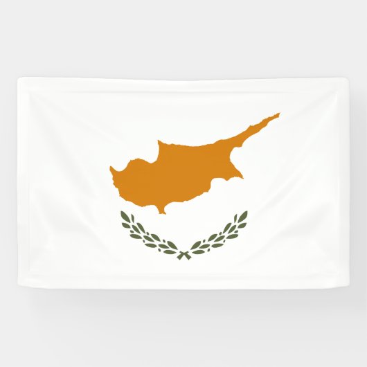 Vlag van Cyprus Spandoek (Horizontaal)