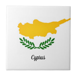 Vlag van Cyprus Tegeltje