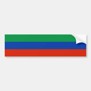 Vlag van Dagestan Bumpersticker