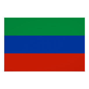 Vlag van Dagestan Perfect Poster