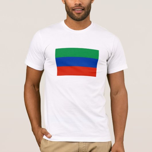 Vlag van Dagestan T-shirt (Voorkant)