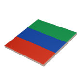 Vlag van Dagestan Tegeltje (Zijkant)