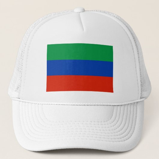 Vlag van Dagestan Trucker Pet (Voorkant)