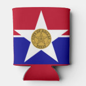 Vlag van Dallas, Koelbox Texas Blikjeskoeler (Achterkant)
