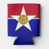 Vlag van Dallas, Texas Blikjeskoeler (Voorkant)