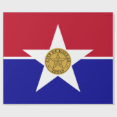 Vlag van Dallas (Texas) Cadeaupapier (Vlak)