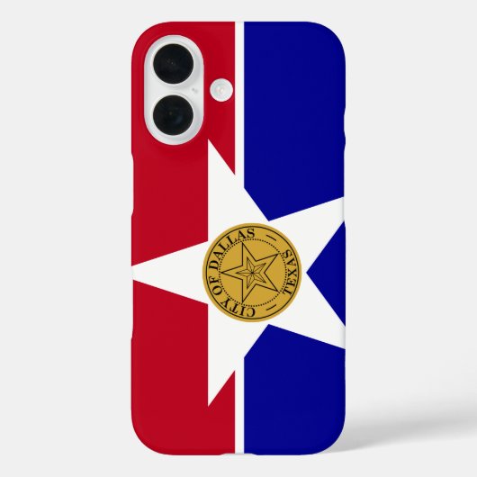 Vlag van Dallas, Texas Case-Mate iPhone Case (Achterkant)