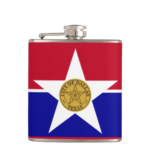 Vlag van Dallas, Texas Flask Heupfles