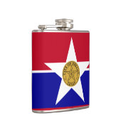 Vlag van Dallas, Texas Flask Heupfles (Rechts)
