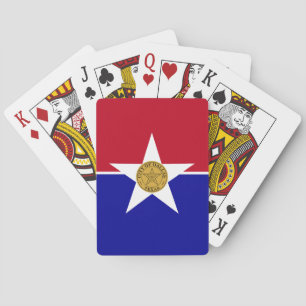 Vlag van Dallas, Texas Pokerkaarten