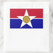 Vlag van Dallas, Texas Rectangular Sticker (Tas)