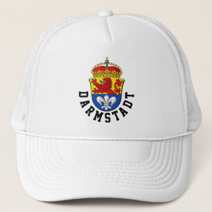Vlag van Darmstadt, Duitsland Trucker Pet