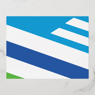 Vlag van Dayton, Ohio Folie Feestdagen Briefkaart