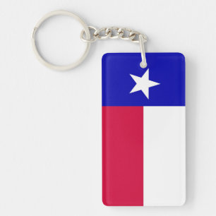 Vlag van de Acrylische Sleutelhanger van Texas (ee