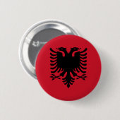 Vlag van de Albanese Button (Voorkant /achterkant)