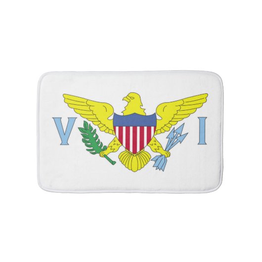 Vlag van de Amerikaanse Maagdeneilanden Badmat (Voorkant)