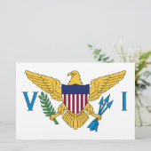 Vlag van de Amerikaanse Maagdeneilanden Briefpapier (Staand voorkant)