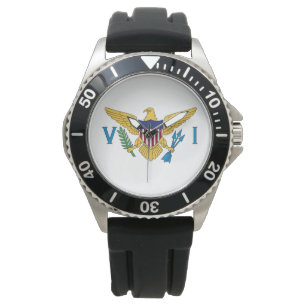 Vlag van de Amerikaanse Maagdeneilanden Horloge