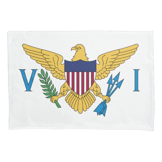 Vlag van de Amerikaanse Maagdeneilanden Kussensloop (Voorkant)