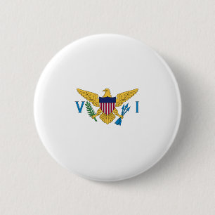 Vlag van de Amerikaanse Maagdeneilanden Ronde Button 5,7 Cm
