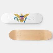 Vlag van de Amerikaanse Maagdeneilanden Skateboard (Horizontaal)