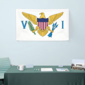 Vlag van de Amerikaanse Maagdeneilanden Spandoek (Beurs)