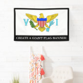 vlag van de Amerikaanse Maagdeneilanden Spandoek (Insitu)