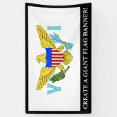 vlag van de Amerikaanse Maagdeneilanden Spandoek (Verticaal)