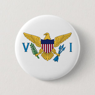 Vlag van de Amerikaanse Maagdeneilanden (VS) op Bu Ronde Button 5,7 Cm