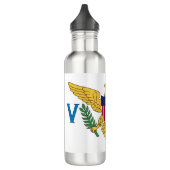 Vlag van de Amerikaanse Maagdeneilanden Waterfles (Links)