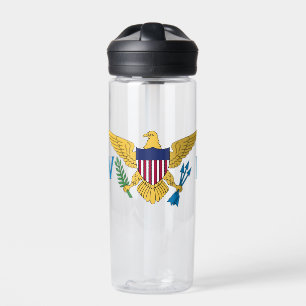 Vlag van de Amerikaanse Maagdeneilanden Waterfles
