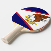 Vlag van de Amerikaanse Samoa Tafeltennisbatje (Voorkant Gekanteld)