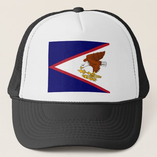 Vlag van de Amerikaanse Samoa Trucker Pet (Voorkant)