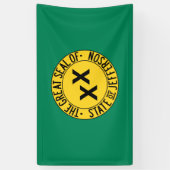 Vlag van de Amerikaanse staat Jefferson Spandoek (Verticaal)